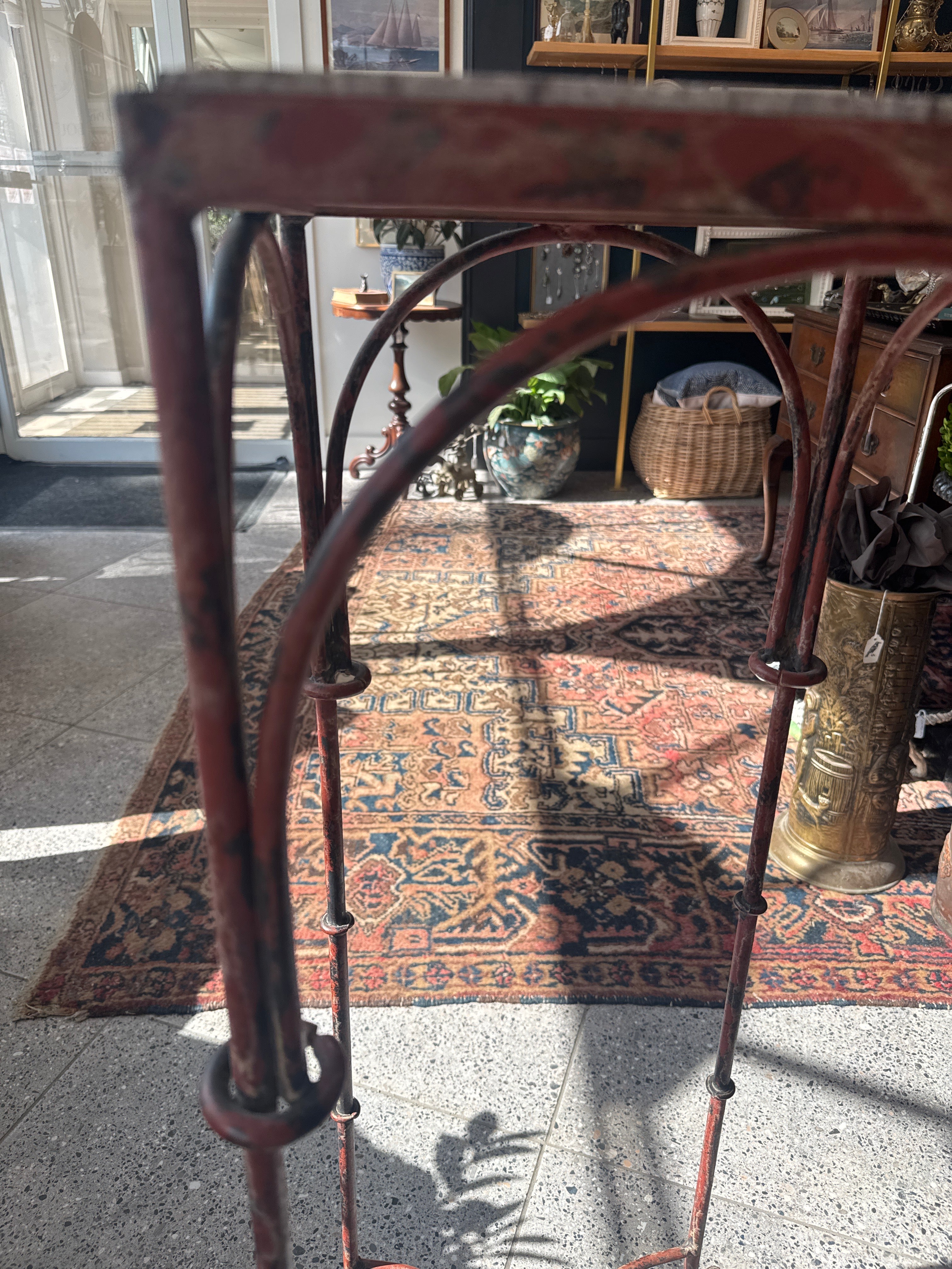Vintage Wrought Iron Plant Stand