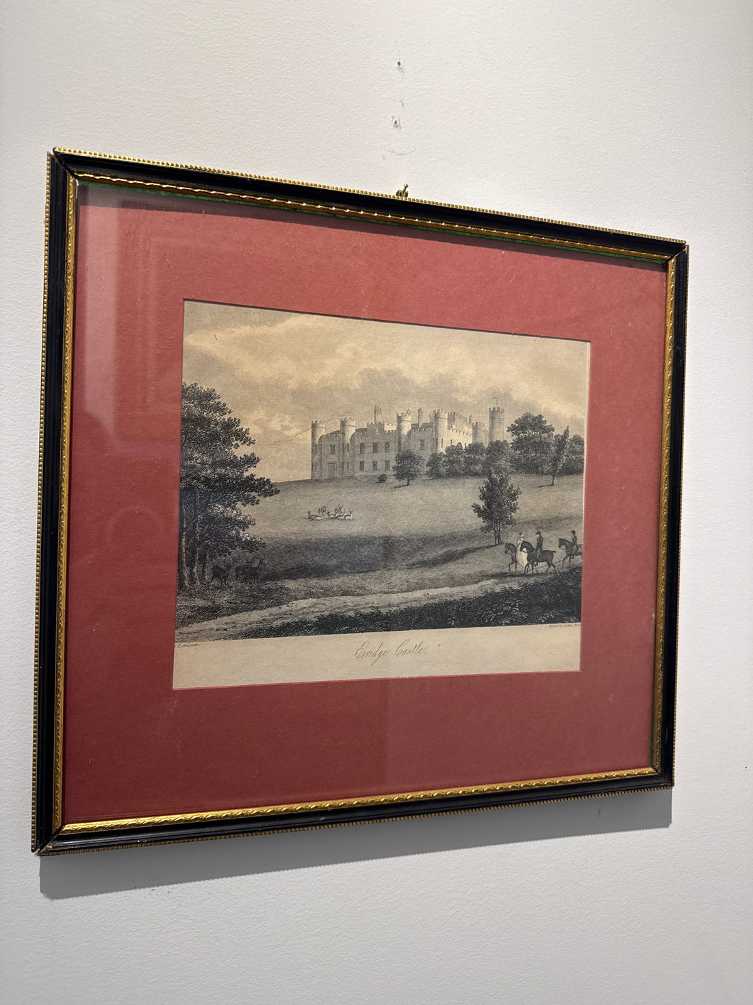 Vintage print of Eridge Castle, Rotherfield, Sussex, near Tunbridge Wells, Kent