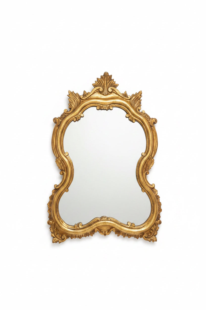 Vintage Rococo Revival Giltwood Mirror
