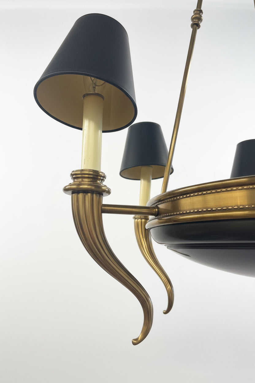 Lumière vintage en laiton massif