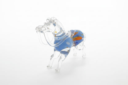 MCM Italian Mouth Blown "Horse" Colored "Murano" Glass Art Sculpture - 1950s - Italy