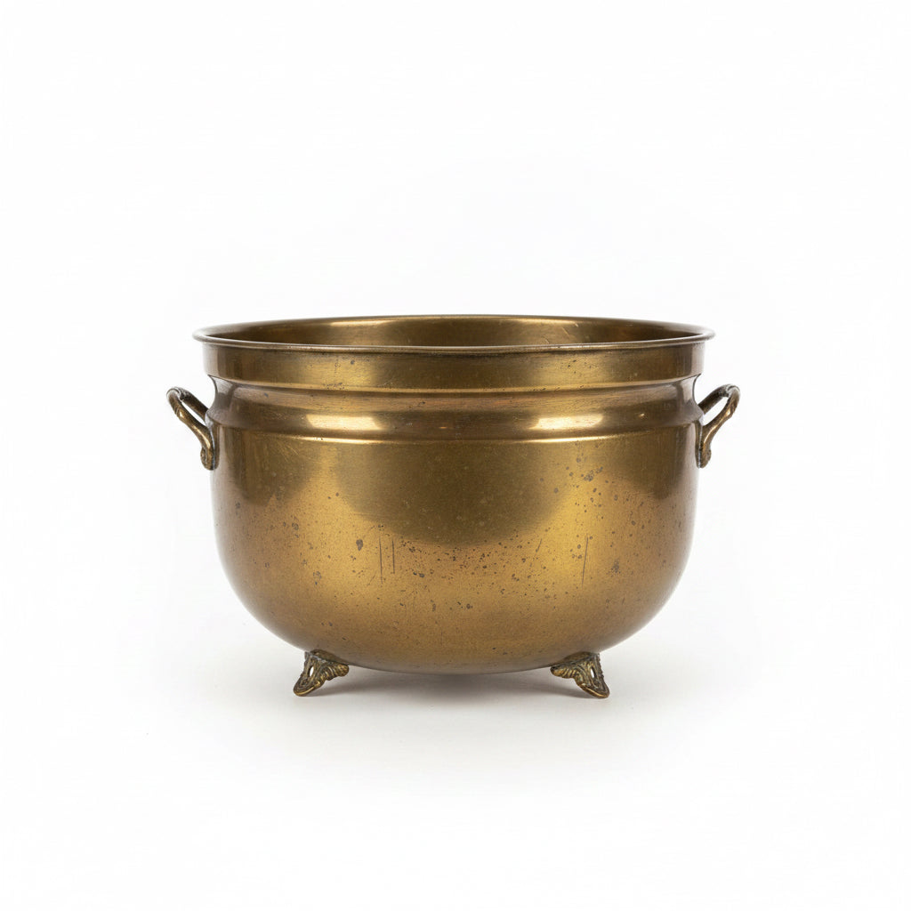 Vintage Brass Jardinière