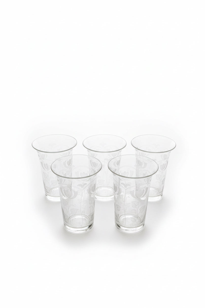 Set of 10 Webb Corbett Glasses, Two Sizes