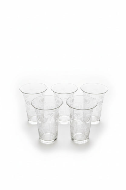 Lot de 10 verres en cristal taillé Webb Corbett du XIXe siècle, 5 de chaque taille.