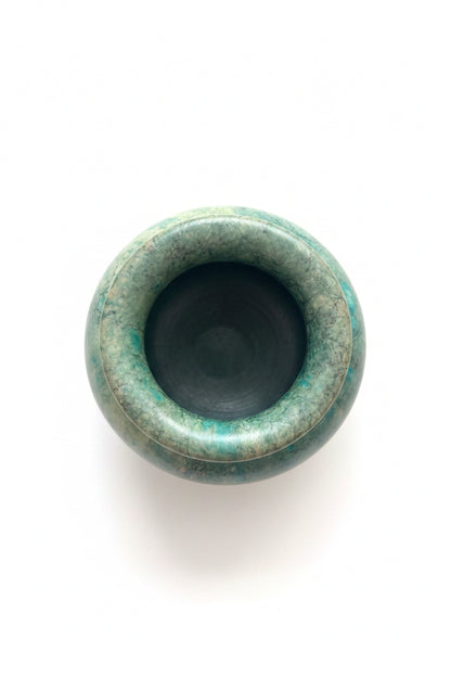 Vintage Green Alabaster Stone Jardiniere