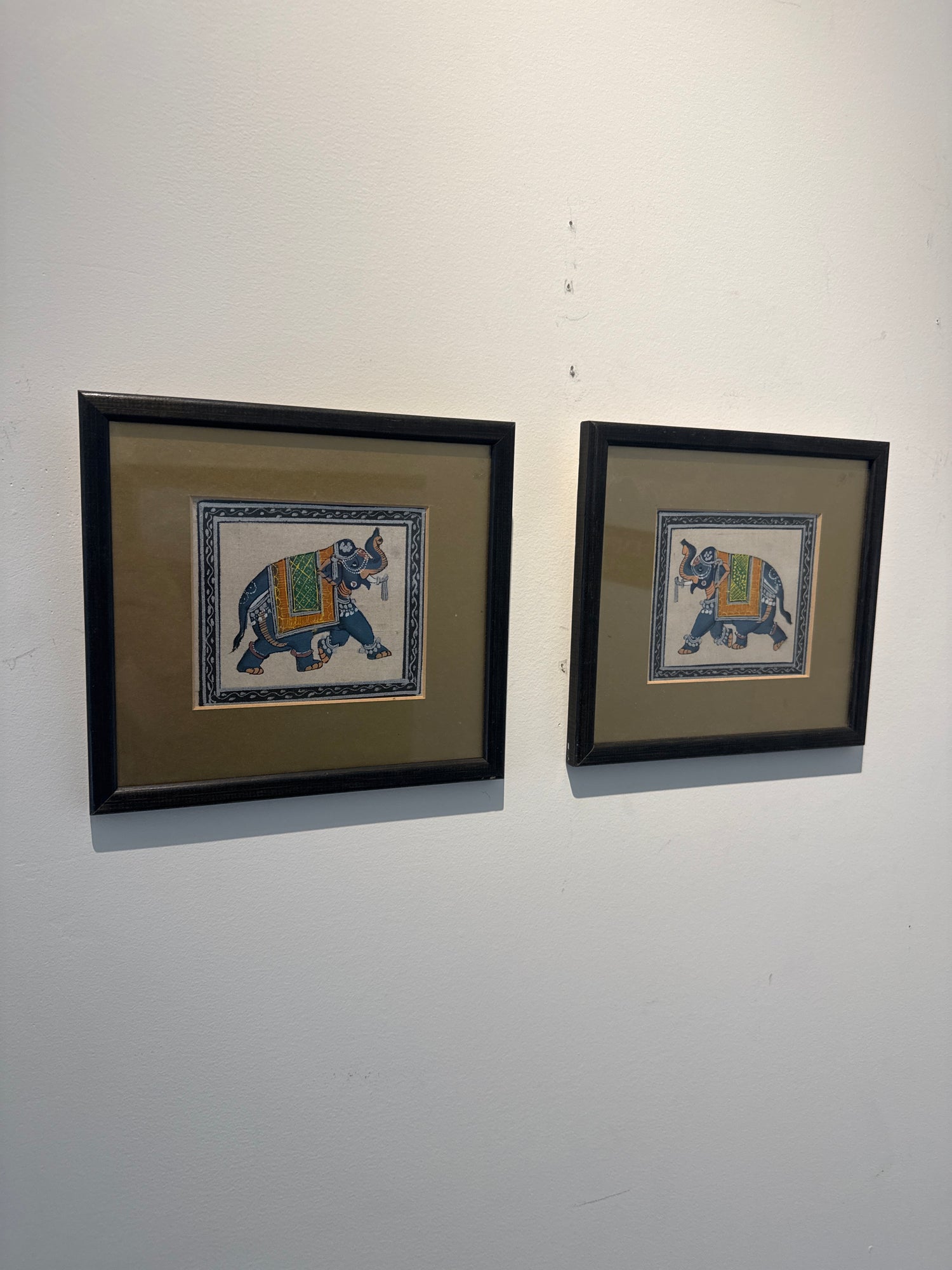 Paire de miniatures indiennes