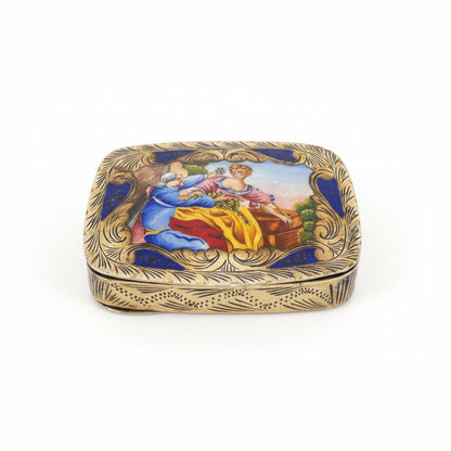 Antique Enamel Snuff Box
