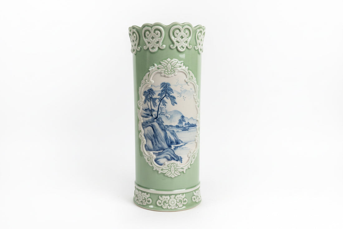 Vintage Porcelain Umbrella Stand