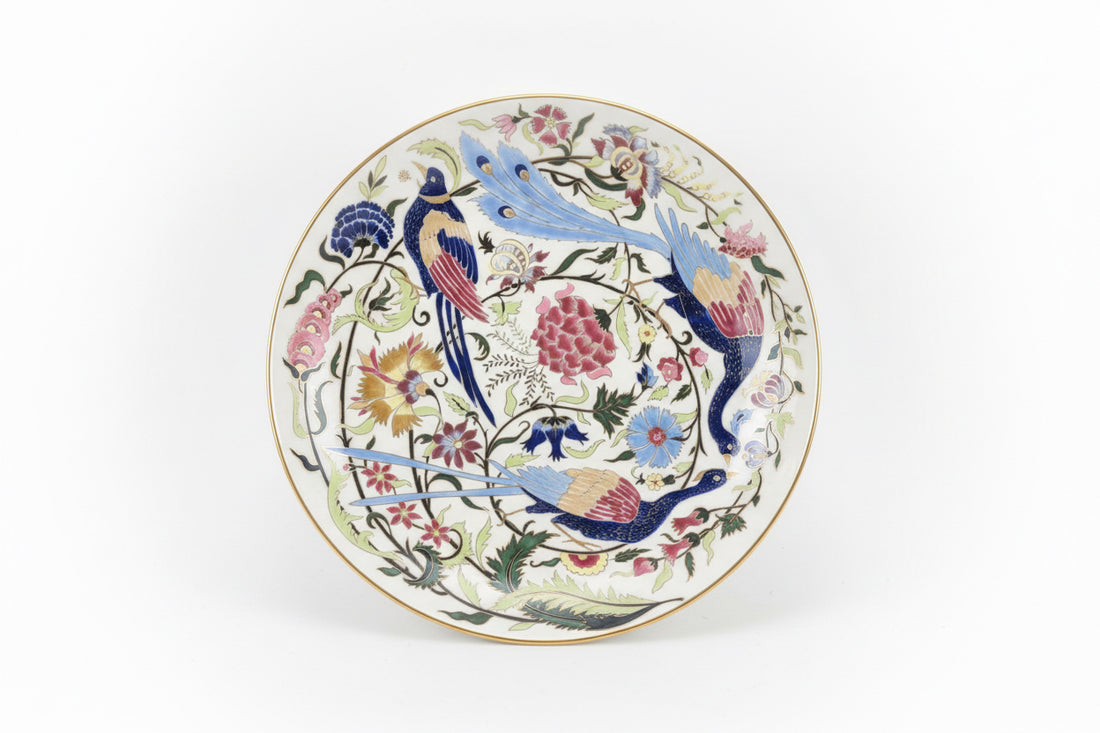 Antique large Zsolnay-Pecs porcelain charger circa 1900