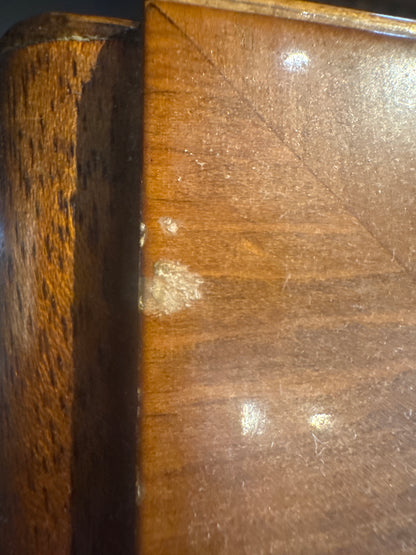 Regency-Style Burr Walnut Drop-Leaf Sofa Table