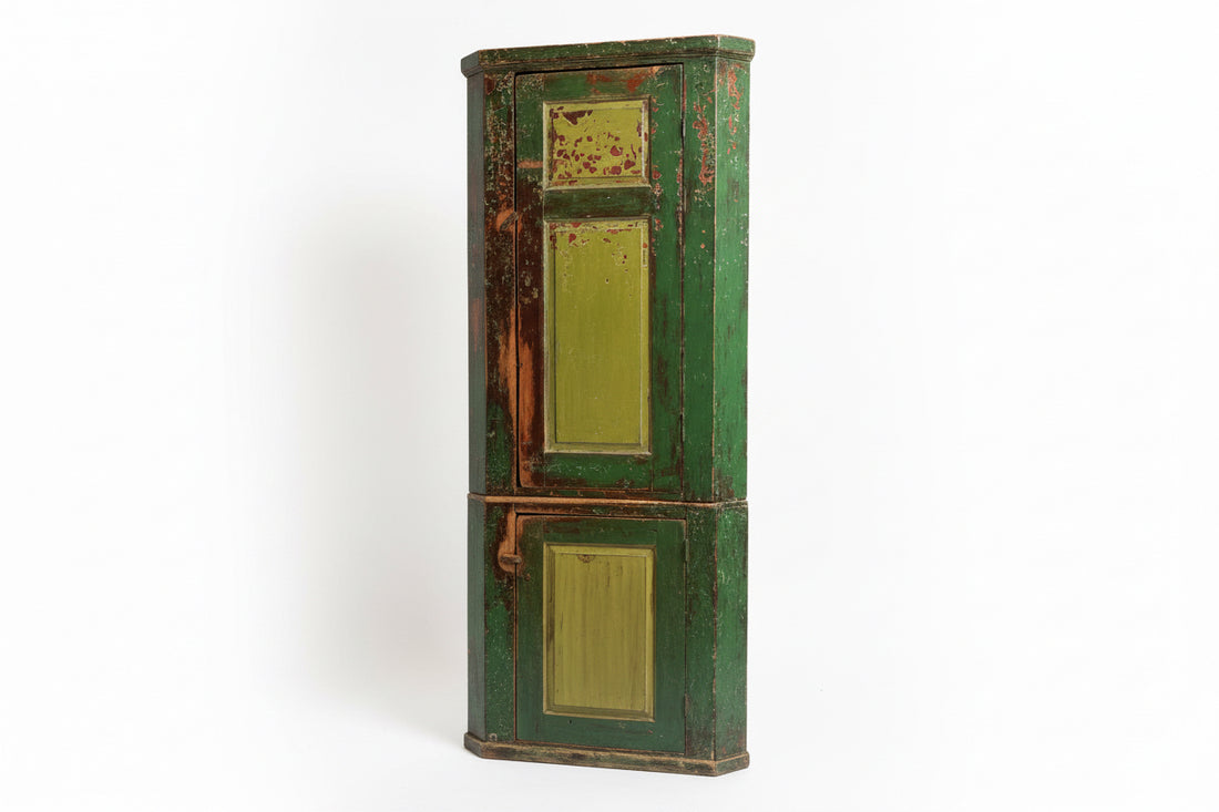 Antique Pine Corner Cabinet, New Brunswick Circa 1820
