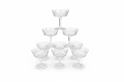 Lot de neuf coupes Waterford