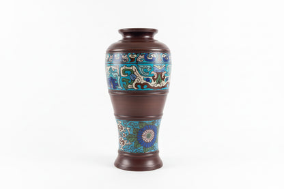 Vase cloisonné japonais