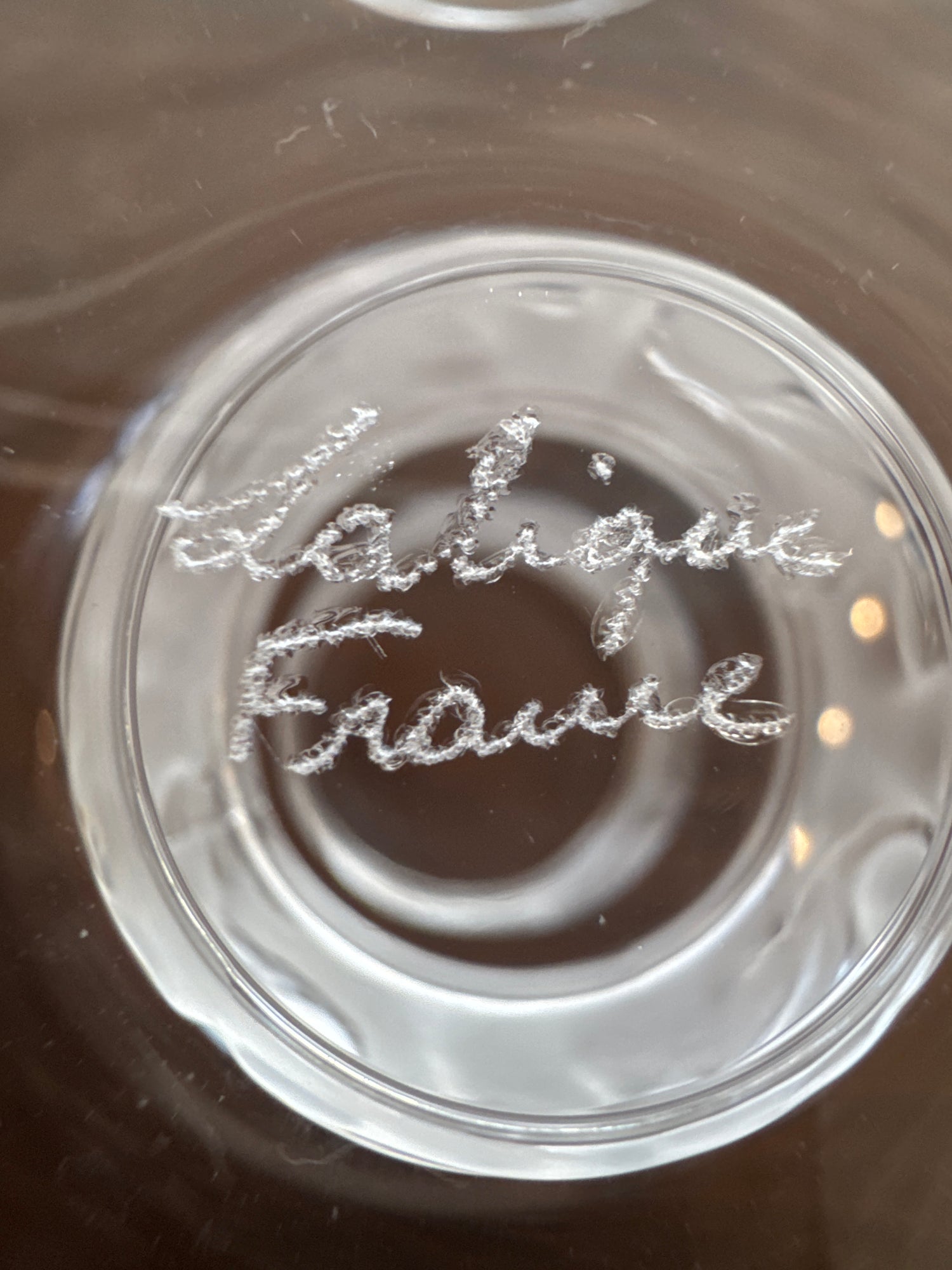 Verres à vin Lalique vintage (lot de 6)