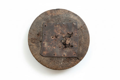 Mortier en bois Bedouin Mihbaj du 19e siècle, moyen-oriental, antique