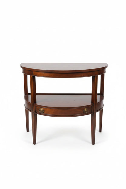 Mahogany Federal Style Console Table with Drawer