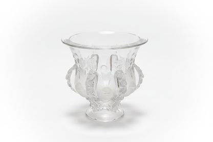 Vase vintage en cristal Lalique Dampierre aux moineaux