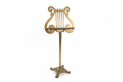Pupitre de musique vintage en laiton de style Mid-Century Modern