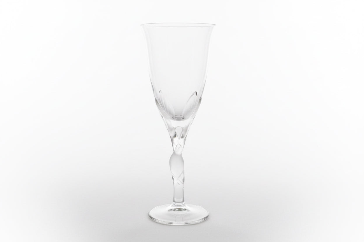 Verres à vin rouge en cristal Fabergé Snow Doves vintage France, 1960 (lot de 6)