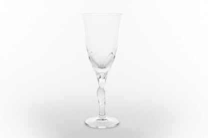 Verres à vin rouge en cristal Fabergé Snow Doves vintage France, 1960 (lot de 6)