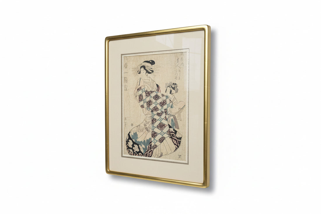 Framed Ykiyo-e Style Print