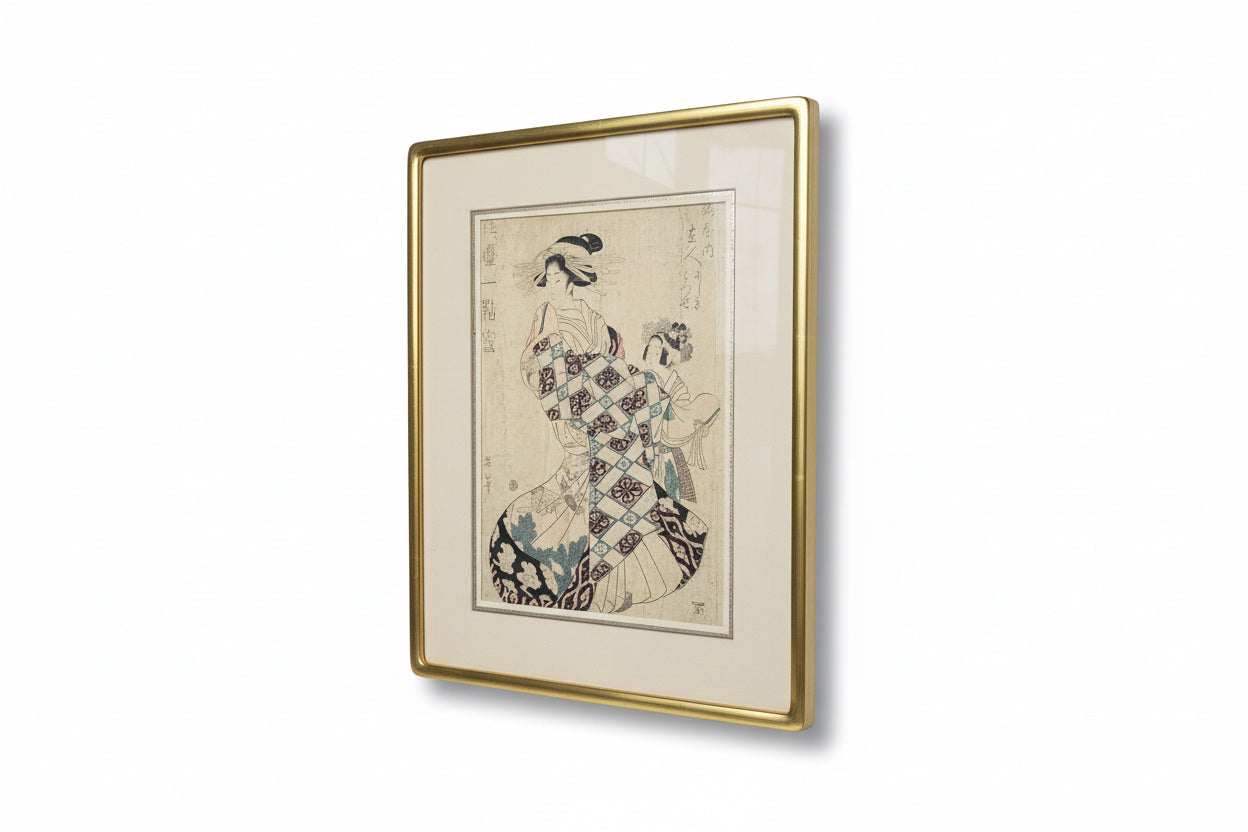 Framed Ykiyo-e Style Print